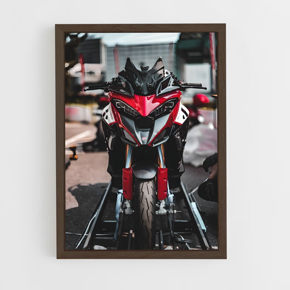 Poster Route Rouge Vitesse – affiche Ducati (vue 5)